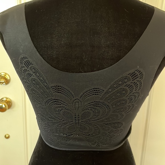 NWT Wireless Butterfly Back Seamless Wide Strap Breathable Yoga Sleep Bra - Picture 2 of 5